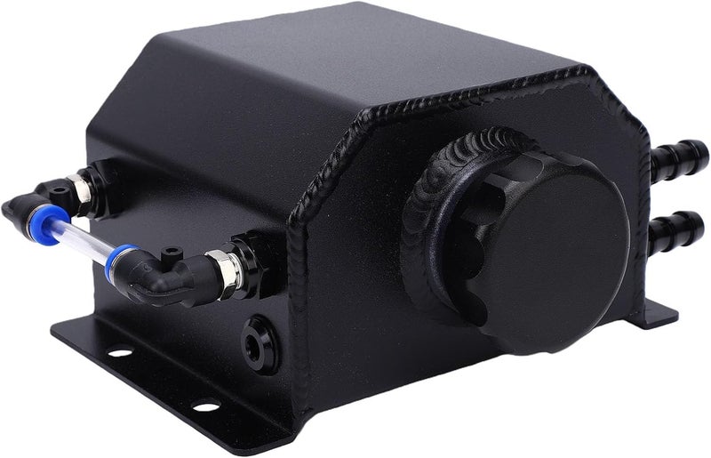Coolant Overflow Tank, Aluminum Alloy Universal 1L Reservoir Expansion Tank with High Strength and Thermal Conductivity, for Automotive Cooling Systems Modifications and Repairs - Image 4
