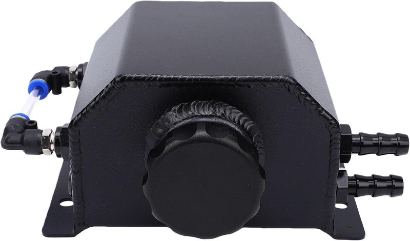 Coolant Overflow Tank, Aluminum Alloy Universal 1L Reservoir Expansion Tank with High Strength and Thermal Conductivity, for Automotive Cooling Systems Modifications and Repairs - Image 1