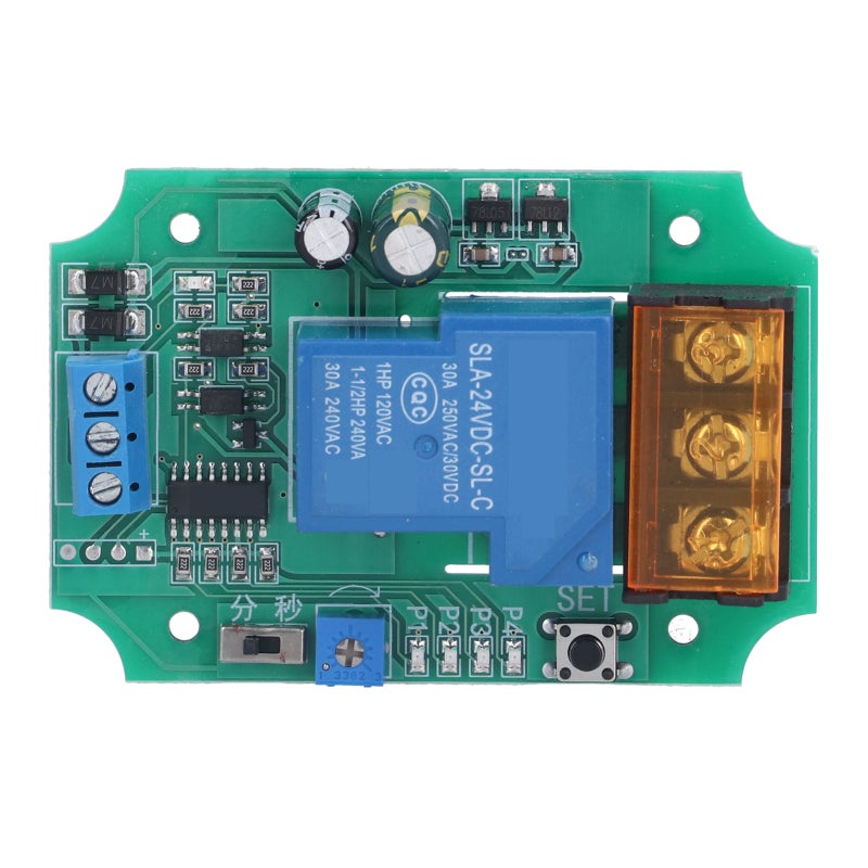 STC 30A High-Power Relay Module 9.5mm Terminal DC AC Load Control - Permanent Memory Mode One-Button Switch Board for Industrial Automation - Image 1