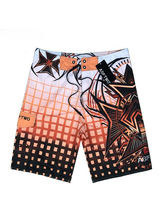 Spot Men's Peach Skin Velvet Quick-drying Surfing Beach Pants Southeast Asia Vacation Travel Leisure Shorts Men