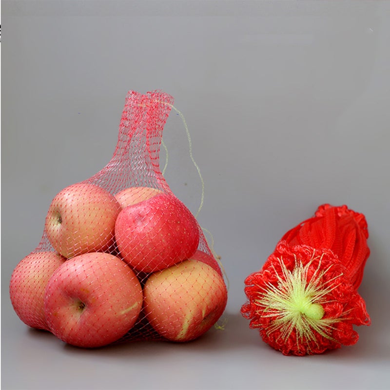 100PCS Watermelon Mesh Storage Bag Portable Vegetable Fruit Travel Articles Carrying Pouch for Outdoor - 60cm - Image 1