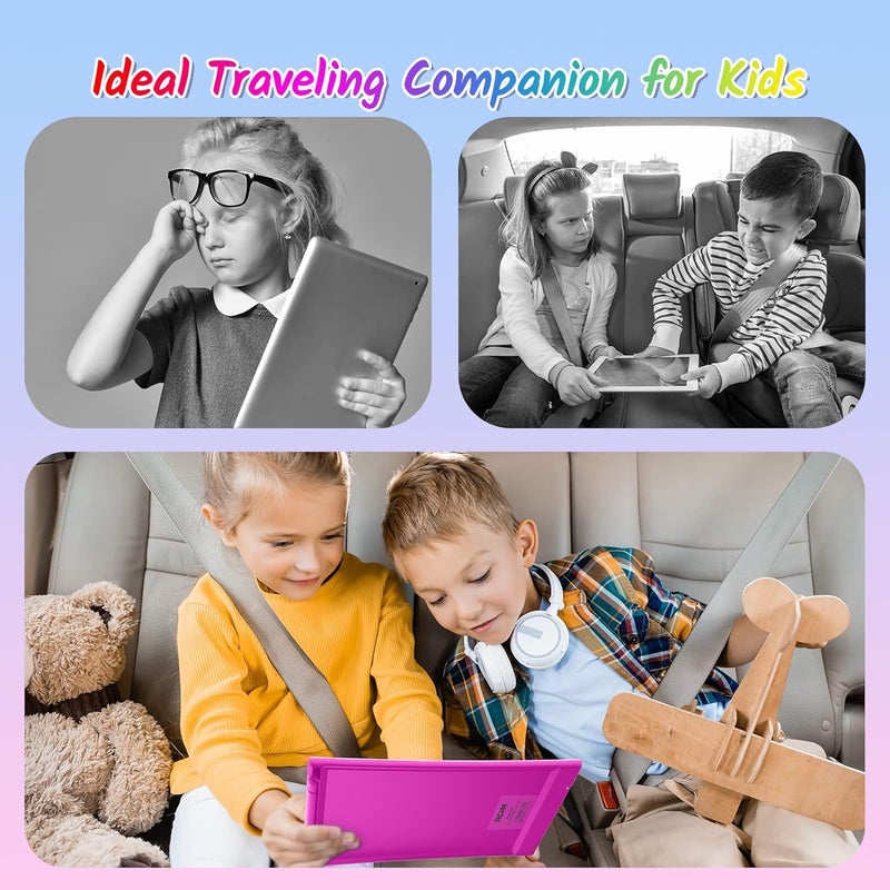TECJOE 2 Pack LCD Writing Tablet, 10 Inch Colorful Doodle Board Drawing Tablet for Kids, Kids Travel Learning Toys Christmas Birthday Gifts for 3 4 5 6 Year Old Boys and Girls Toddlers - Image 4
