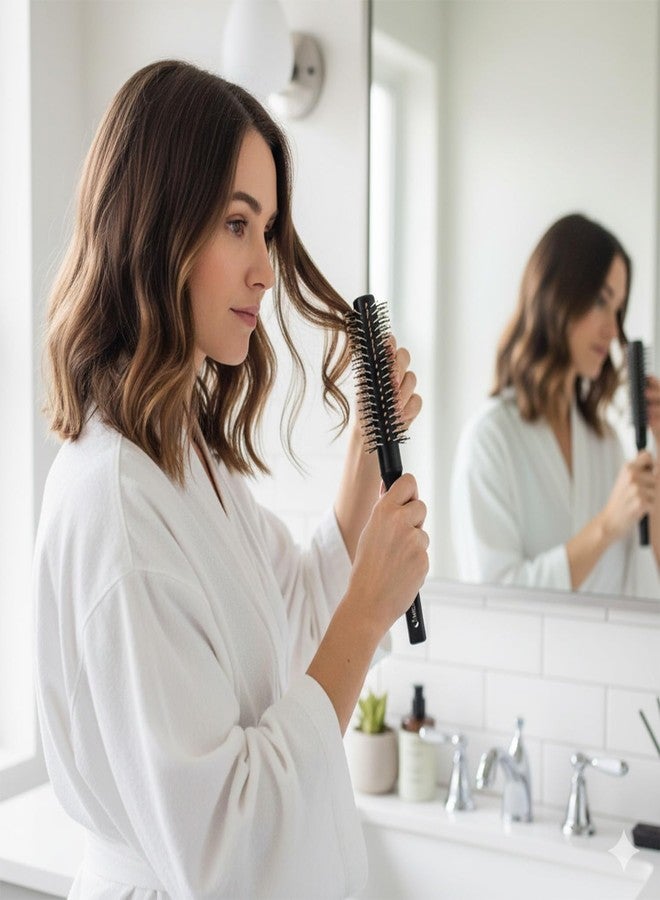 Midazzle Round Hair Brush for Men and Women | For Adding Curls, Volume, Waves, Quick Blowout, Straightening, Curling, Drying, | Hair Roller Brush for Hair Styling (MIHB0041) - Image 5