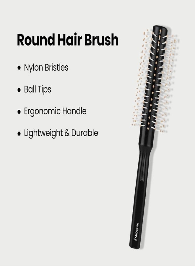 Midazzle Round Hair Brush for Men and Women | For Adding Curls, Volume, Waves, Quick Blowout, Straightening, Curling, Drying, | Hair Roller Brush for Hair Styling (MIHB0041) - Image 4
