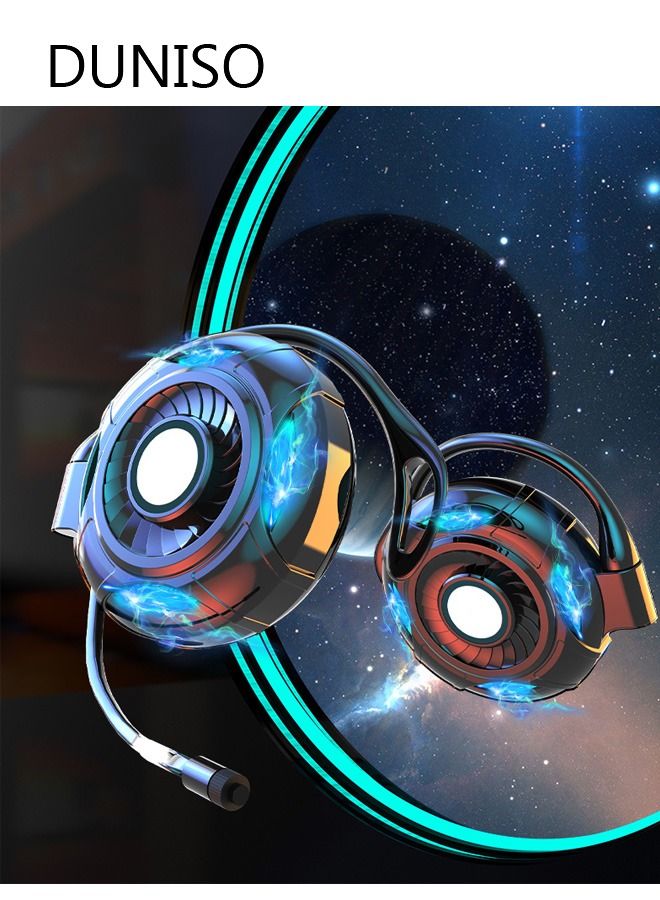 DUNISO Over Ear Wireless Bluetooth Headphone Stereo Gaming Headset for Noise Cancelling Headphones High-End High Sound Quality Noise Reduction Waterproof - Image 1