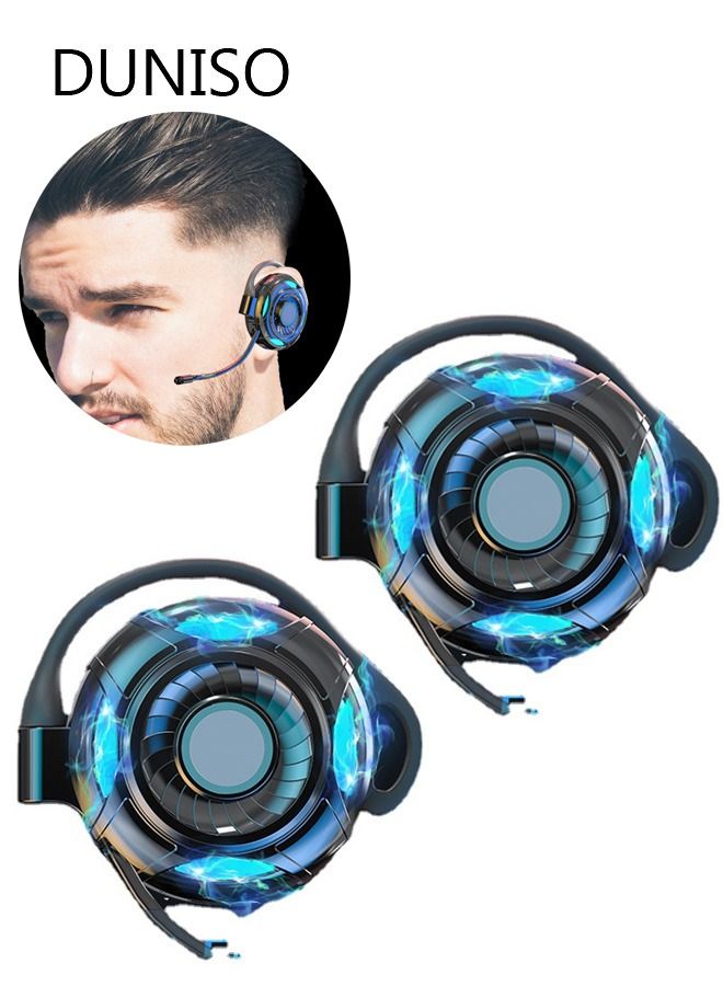 DUNISO Over Ear Wireless Bluetooth Headphone Stereo Gaming Headset for Noise Cancelling Headphones High-End High Sound Quality Noise Reduction Waterproof - Image 2