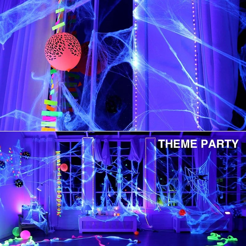 LightingWill LED UV Black Light Strip Kit, Ultraviolet Waterproof IP65 32.8FT/10M 3528 600LEDs, 395nm-405nm Blacklight for DJ Bar Club Party Decor Night Fishing with 12V Power Supply - Image 5