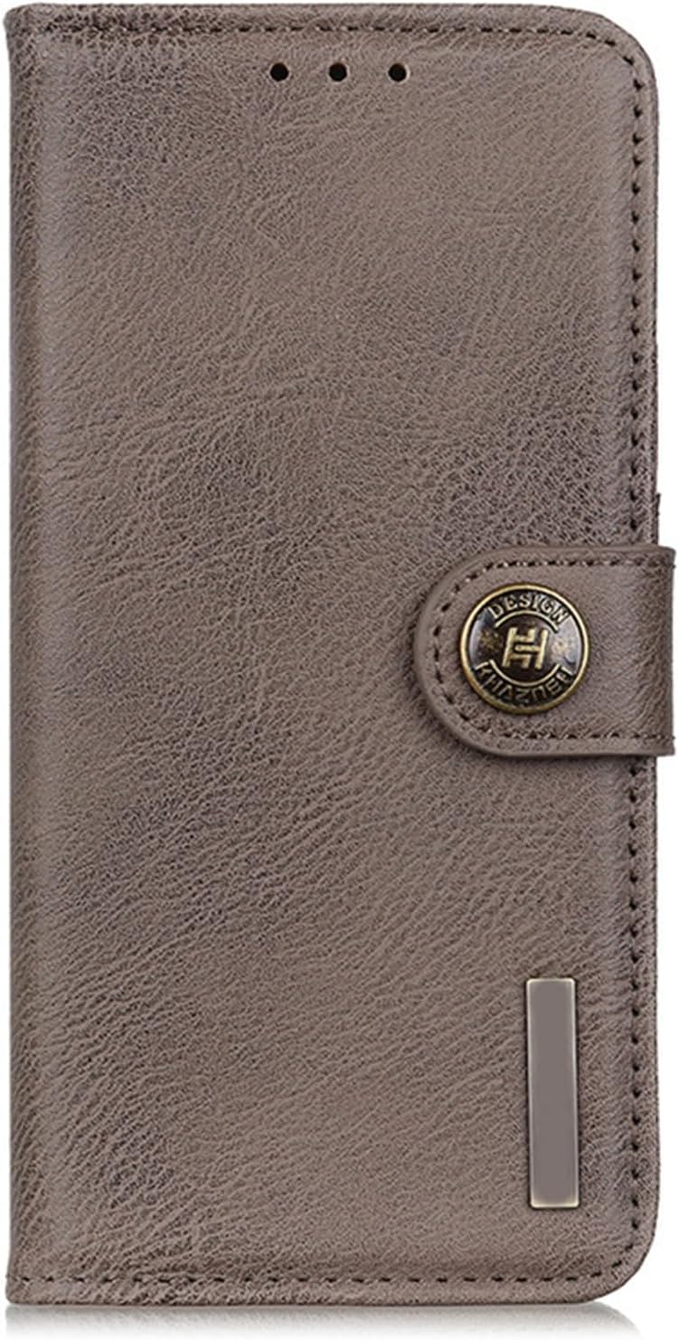 YUANSHXM-Wallet Case for Samsung Galaxy S25/S25 Plus/S25 Ultra,All-Inclusive Protection Flip Leather Shockproof Cover with Card Holder Kickstand Retro Business Phone Case (S25,Gray) - Image 1