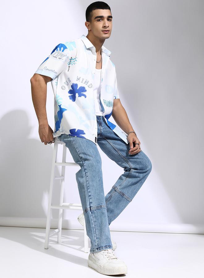 HIGHLANDER Mid-Rise Straight Fit Faded Stretchy Jeans - Image 2