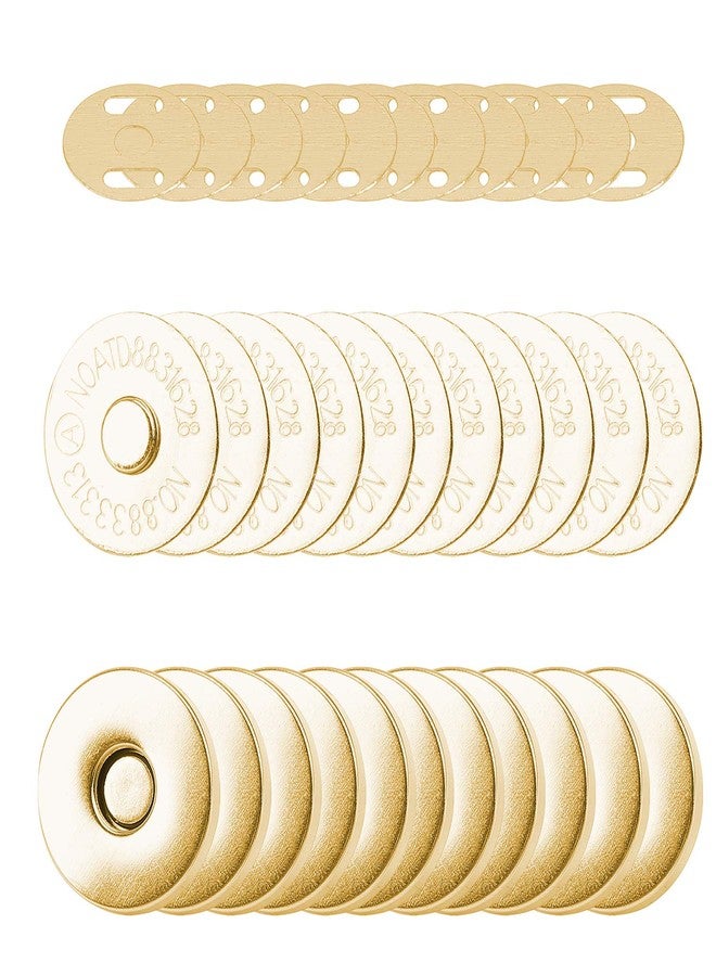 Z-Color أزرار مغناطيسية ز-كولور 100 مجموعة للإغلاق للحقائب والمحافظ، ملحقات DIY، الحقائب، السترات، الأغطية، إلخ (14 مم، ذهبية) - Image 2