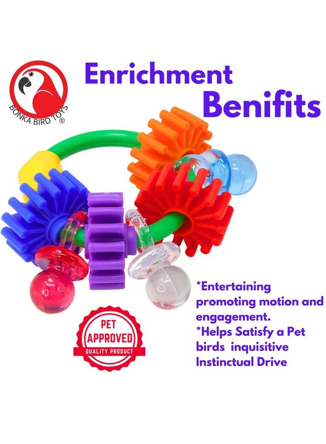 Bonka Bird Toys Bonka Bird Toys 3608 Gear Ring Foot Talon Bird Toy Conure African Grey - Image 4