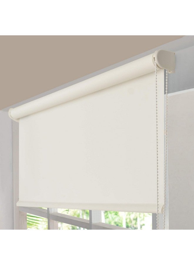 Deco Window Semi-Blackout Roller Blinds for Windows (24 Inches W X 84 Inches H, Snow White) Light Filtering Roll-Up Shades Sun UV Protection for Home & Office - Image 4