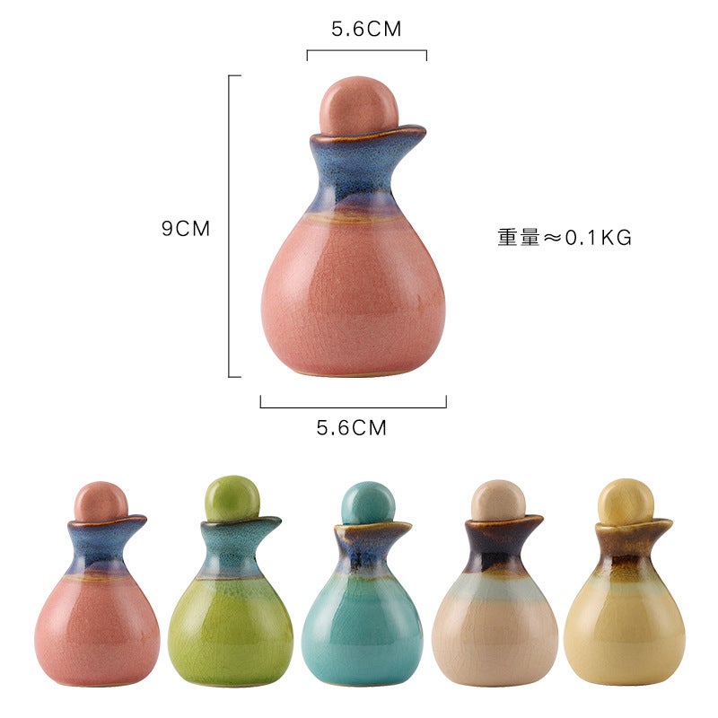 Thai Beauty Salon Essential Oil Bottle Essential Oil Pot Duckbill Bottle Ceramic Bottle Fragrance Bottle Smoked Oil Volatile Perfume Bottle Set - Image 5