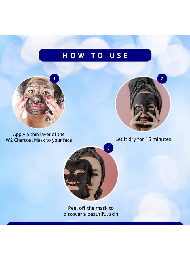 W2 Facewash For All Skin Types (Charcoal Kit) (Pack Of 3)  - Image 3