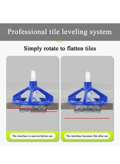 SYOSI Tile Leveling System Kit with 1/8 Inch Spacers, 50 Reusable Nuts, and 100 Bases, for Seamless Installation of Self-Adhesive Floor and Wall Tiles (150 PCS)  - Image 3
