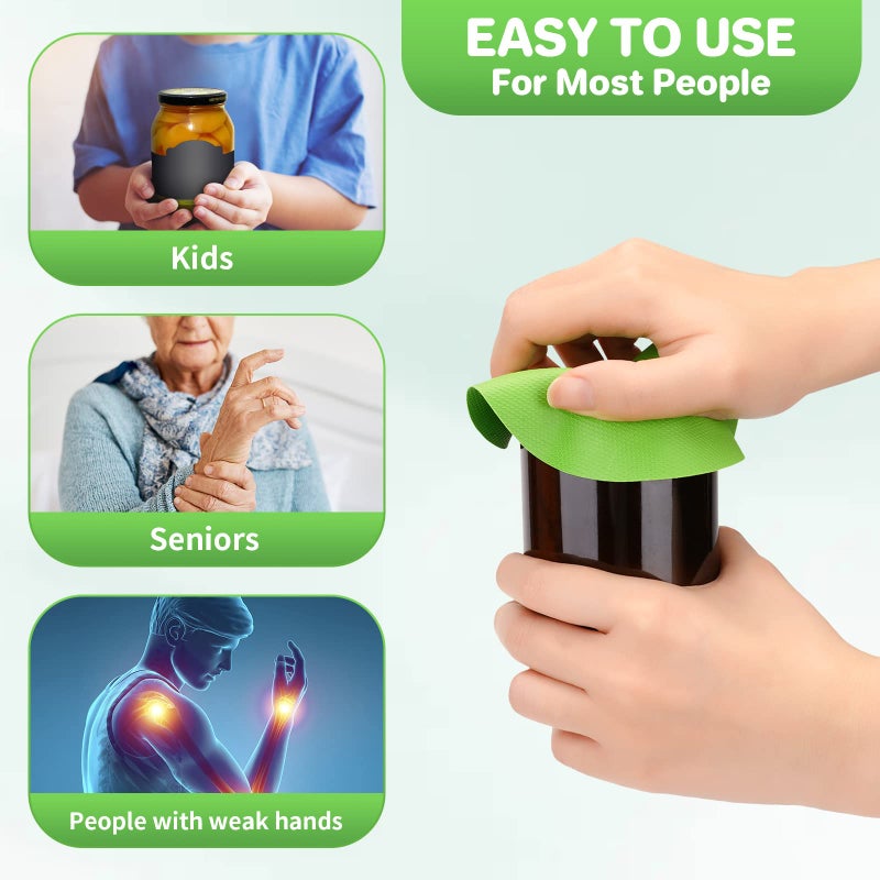 Leezmark 6 Pcs Jar Opener, Rubber Jar Grippers Multi-function Silicone Jar Gripper Pads Bottle Lid Opener Jar Openers for Seniors with Arthritis Weak Hands (6 Colors) - Image 4
