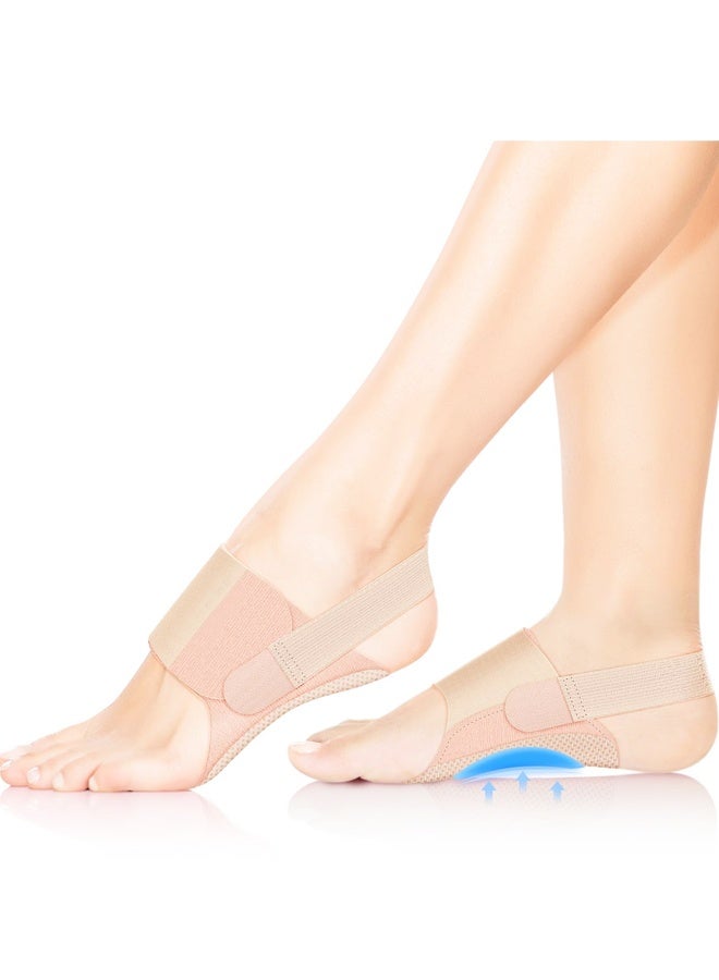دعامات تقوس القدم لتخفيف التهاب اللفافة الأخمصية، دعامة تقوس القدم مع تقويمات مدمجة - للأقدام المسطحة، ذات التقوس العالي والمنخفض، للجنسين - Image 1