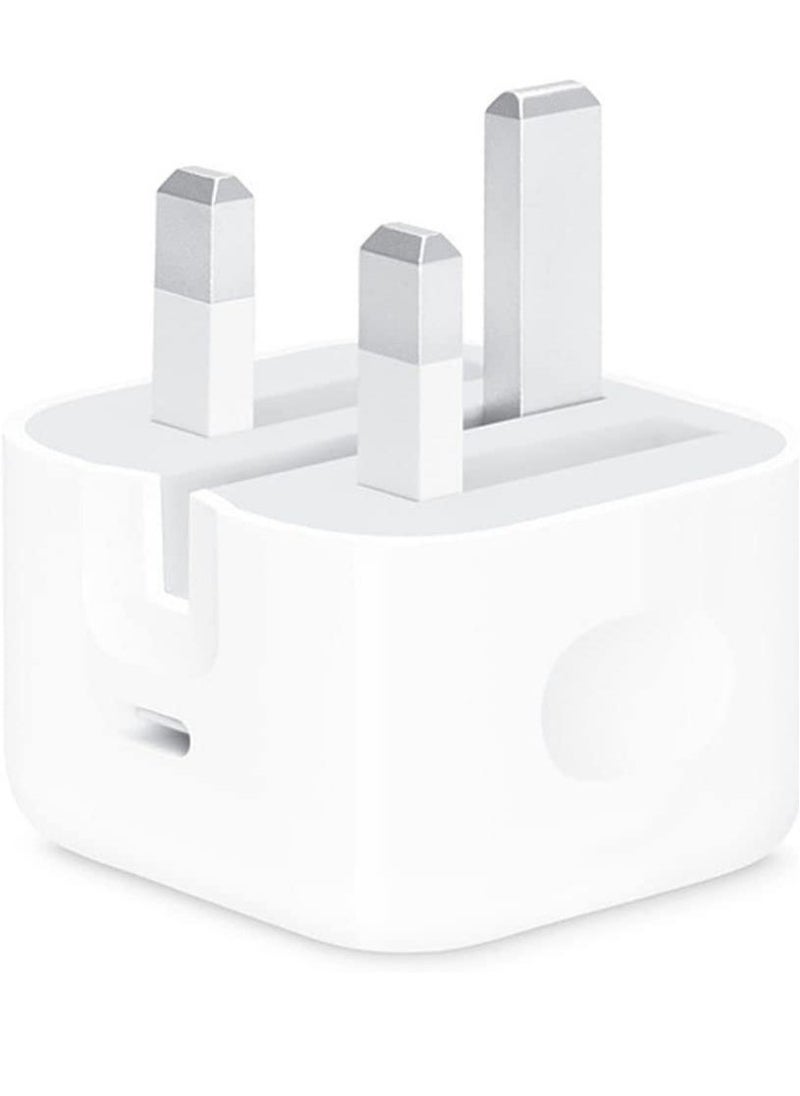 BGM - Type C Fast Charger PD 20W Power Adapter for iPhone 13 12 11 14 Series Plug PD Power Adapter Wall Plug Compatible with iPhone 14 13 13pro 12 Pro Max 12 Mini SE White - Image 1