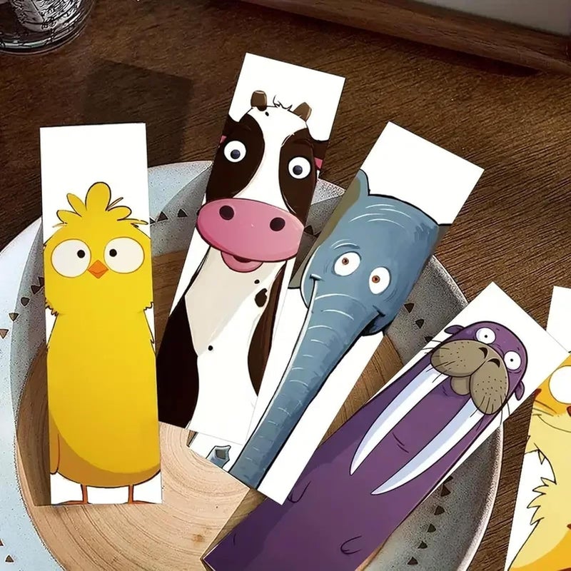 Cioohan 30PCS Funny Animal Bookmarks for Kids - Creative Cartoon Page Holders, Unique Gifts for Book Lovers, Students, Readers on Birthday/Easter/School Rewards/Library Reading - Image 3
