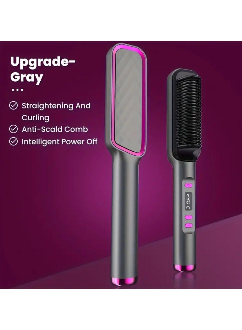 Goolsky Hair Straightener And Curler 2-in-1, Dual Voltage for Wet Or Dry Hair, Mini Hair Styling Tool for Home Use - Image 1