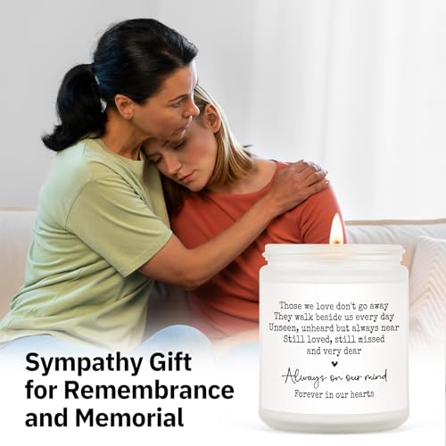 Shqiueos Sympathy Gifts for Loss of Loved One, Memorial Lavender Scented Candle 7oz, Bereavement, Thinking of You, Grief Gift, Funeral Comfort Condolence Remembrance Christmas Gift - Image 4