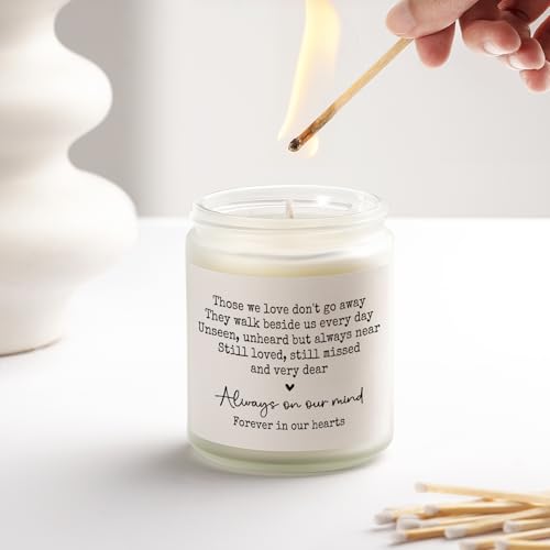 Shqiueos Sympathy Gifts for Loss of Loved One, Memorial Lavender Scented Candle 7oz, Bereavement, Thinking of You, Grief Gift, Funeral Comfort Condolence Remembrance Christmas Gift - Image 5