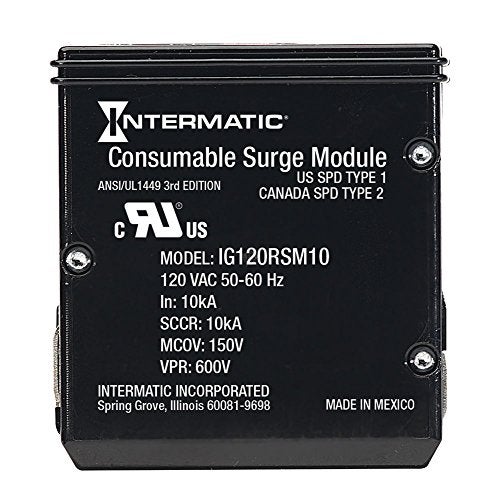 Intermatic IModule™ IG120RSM10K Replacement Module for Smart Guard Whole Home Surge Protector - Quick No-Wiring Install with LED Status Indicators - Image 1