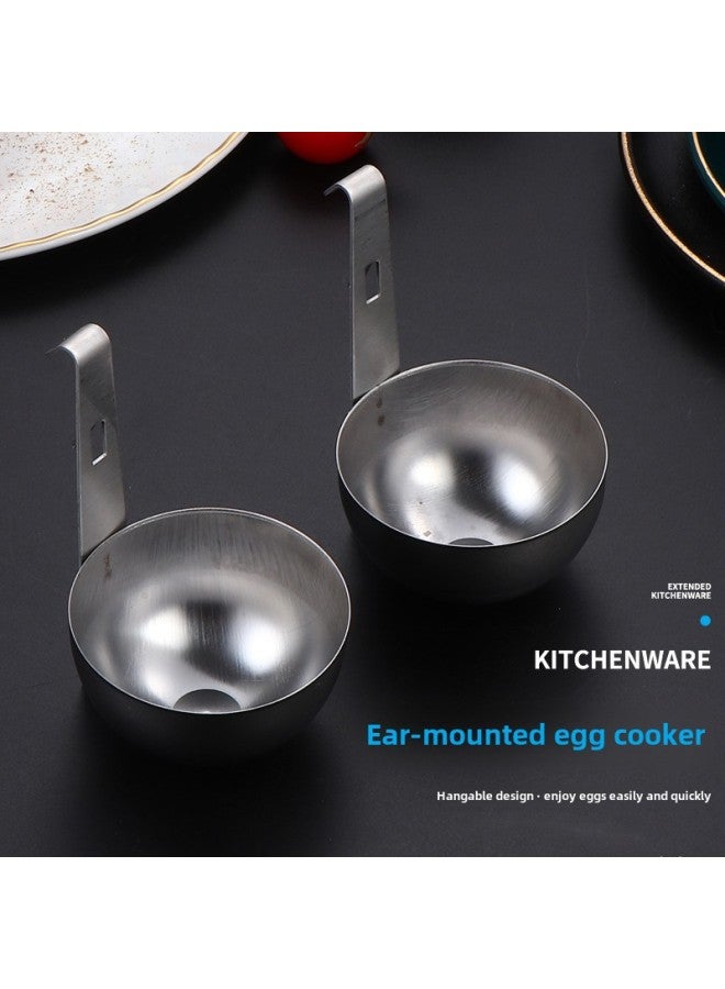 Egg Boiling Egg Hanging Ear Poached Egg Boiled Egg Mold Stamper Steamed Egg Spoon Pot Edge Special Full Net Hair-Specifications: Egg Cooking Tool - Image 3
