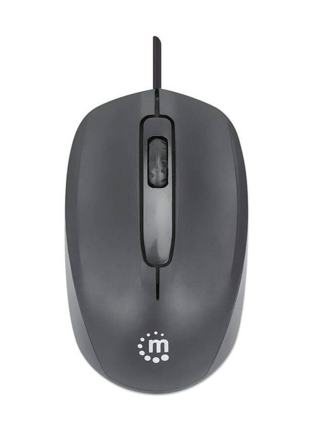 Manhattan COMFORT WIRED OPTICAL USB MOUSE  FROM MANHATTAN DPI 1000 MO707 - Image 3