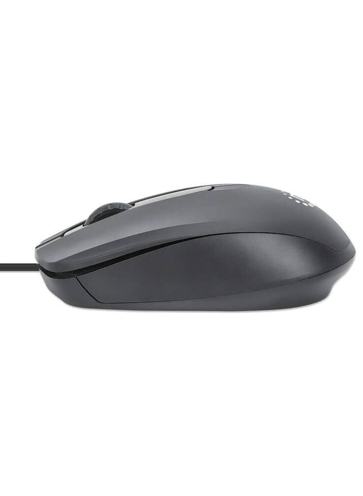 Manhattan COMFORT WIRED OPTICAL USB MOUSE  FROM MANHATTAN DPI 1000 MO707 - Image 4