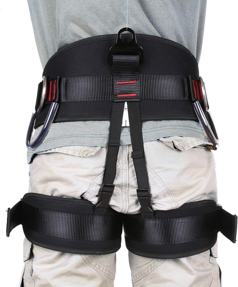 Ttechouter Adjustable Thickness Climbing Harness Half Body Harnesses for Fire Rescuing Caving Rock Climbing Rappelling Tree Protect Waist Safety Belts - Image 2
