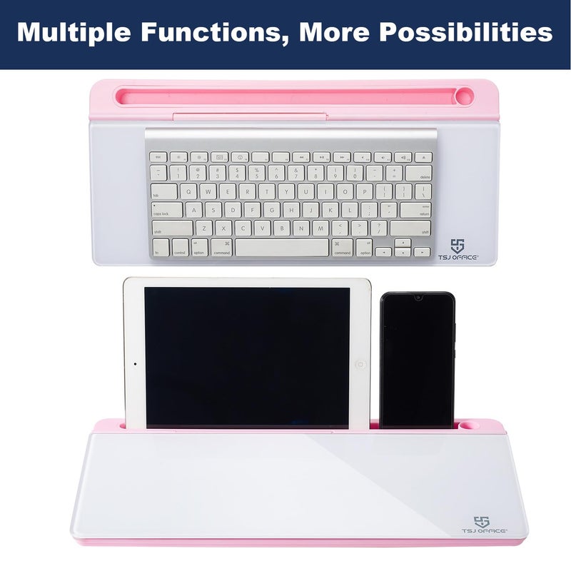 TSJ OFFICE Desktop Whiteboard Dry-Erase-Board - Computer Keyboard Stand White Board Surface Pad with Drawer, Desk Organizers with Accessories for Office, Home, School Supplies - Image 5