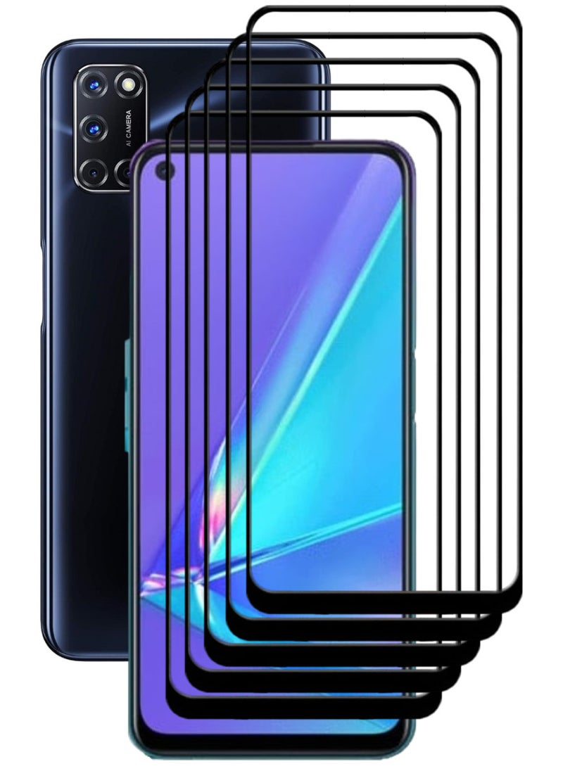 ACLIX 5 Pieces Antistatic ESD Dustproof Premium Quality High Definition Tempered Glass Screen Protector Designed For Oppo A92 - Image 1