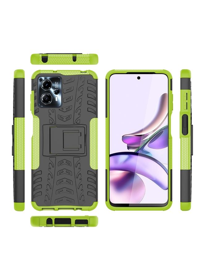 اس-توب جراب لهاتف Motorola Moto G53 مصنوع من مادة TPU + PC مع حامل - Image 2