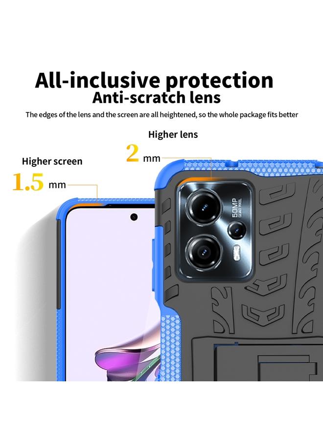 اس-توب جراب لهاتف Motorola Moto G53 مصنوع من مادة TPU + PC مع حامل - Image 5