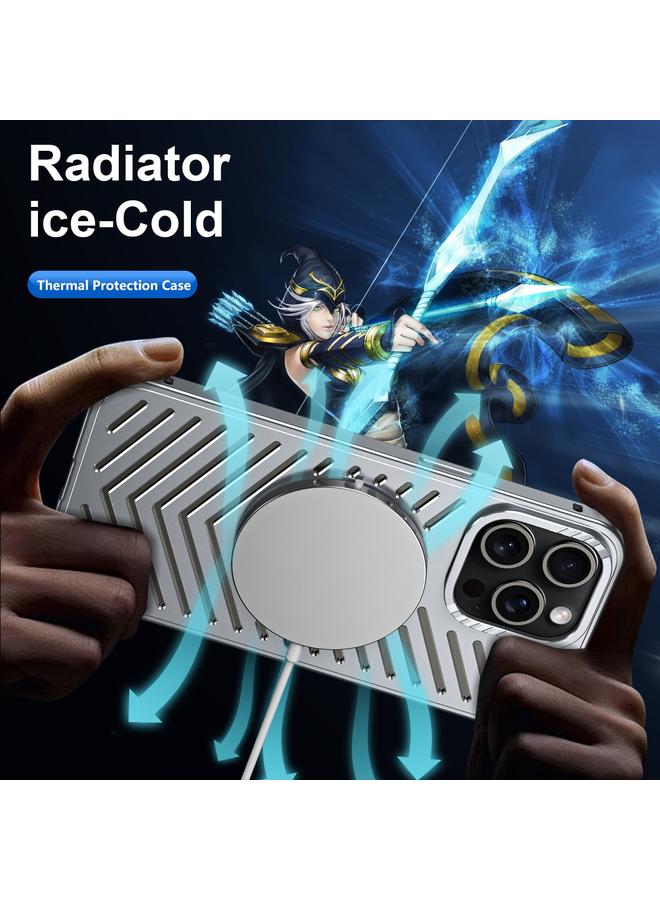 اس-توب جراب هاتف مغناطيسي معدني مبرد لهاتف iPhone 16 Pro MagSafe - Image 3