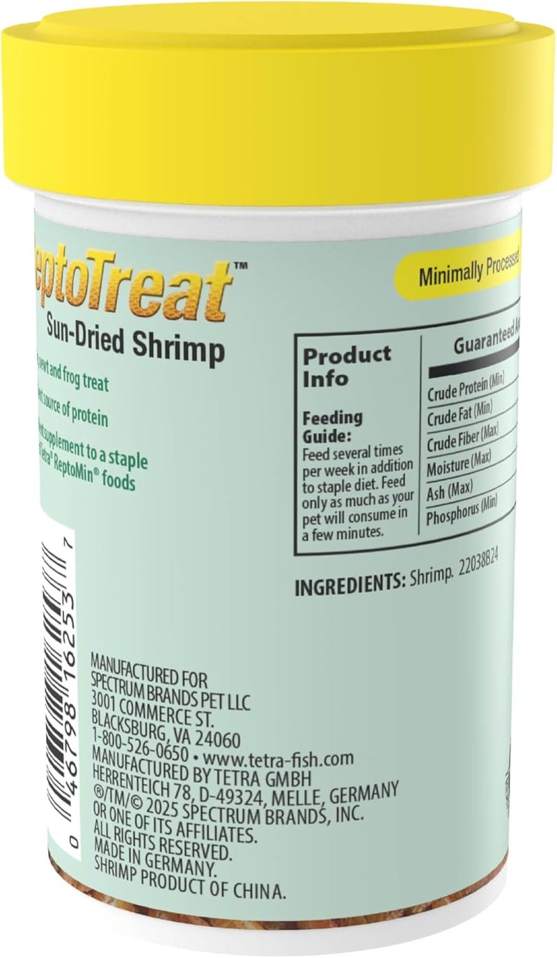 Tetra علاج الجمبري تيترافونا ربتوتريت غاماروس 135 أونصة للسلحفاة المائية والسمندل والضفادع - Image 2