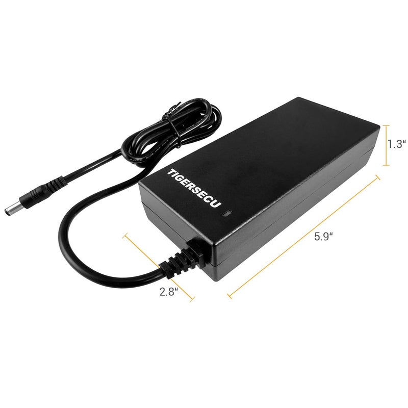 TIGERSECU 12V 8A Power Adapter for Security Cameras and DVRs, with 9-Way Splitter, 100V-240V, 2.1x5.5mm Power Supply, Compatible with Lorex, Night Owl, Swann, ZOSI, Reolink, Annke IP and BNC Cameras - Image 4
