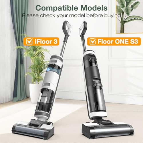 isinlive طقم فرشاة رولر وفلتر HEPA متوافق مع Tineco iFloor 3/ Floor One S3، 2 فرشاة رولر + 4 فلتر HEPA - Image 2