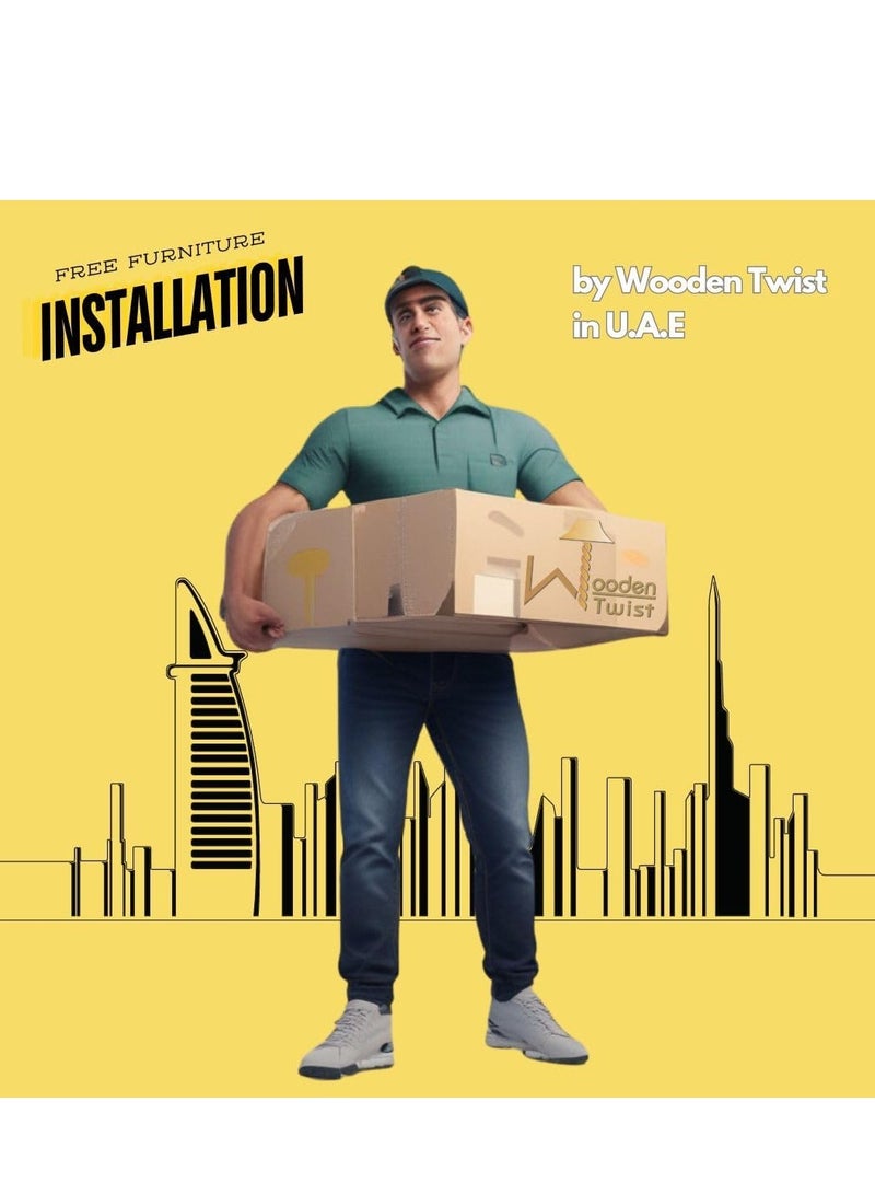 Wooden Twist Velvet Square Arm Loveseat 2-Seater Sofa ( Black ) - Image 2