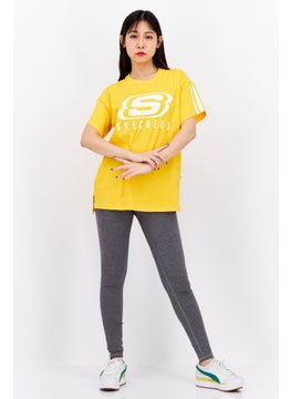 Women Loose Fit Short Sleeves Training T-shirt, Yellow - pzsku/Z23E2BF09A1743AC1A18FZ/45/_/1732780857/77405569-afcc-4f01-9a47-12edaa303afc