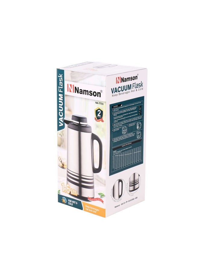 Vacuum Flask 1.6L Hot And Cold | Double Walled | Thermalsteel | Na-7731 - pzsku/Z23E2C73A3BCEC408275FZ/45/_/1718616285/bb4b3bf2-13c0-4851-be49-fc5a67d3b705