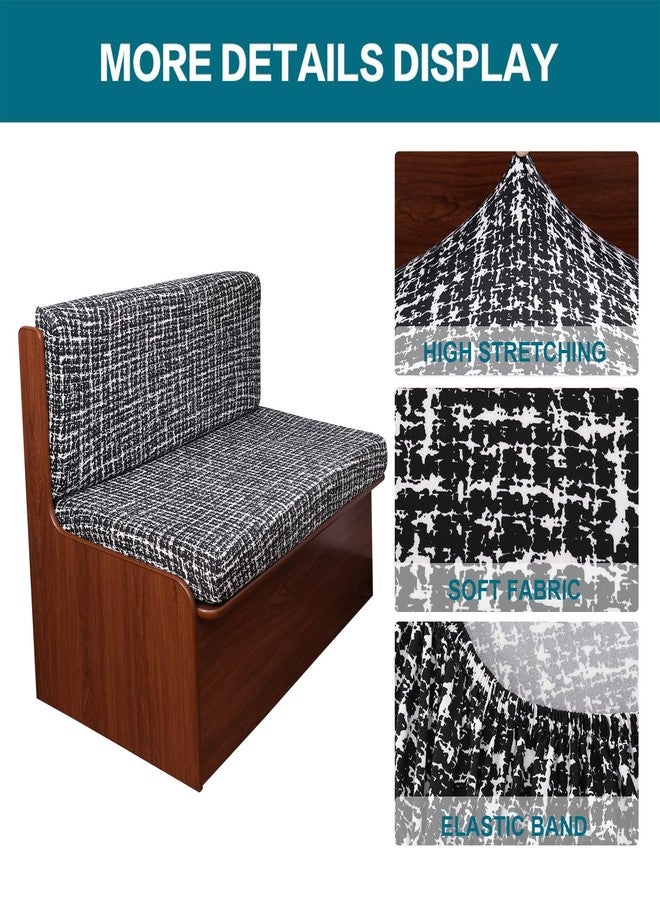 KRFOONN RV Dinette Cushion Covers Stretch Camper Cushions Cover Replacement Couch Cushion Slipcovers Washable Loveseat Slipcovers for Travel Trailer Couch Includes 2 Backrest Cover & 2 Bench Cover, 09 - Image 2