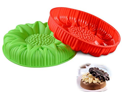 FantasyDay 98 Sunflower Birthday Cake Mold Silicone Baking Molds Party Cake Bakeware for Your Anniversary Dessert Cake Bread Tart Pie Flan and More 4 - Image 3