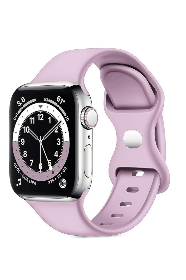 Silicone Band for Apple Watch Series 2/3/4/5/6/7SE 42mm 44mm 45mm 49mm 46mm - Image 1