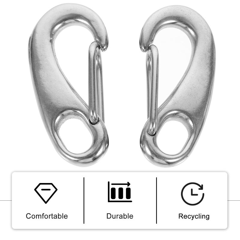 Stainless Steel Buckle,Durable for Wire Rope and Pet Chain,Adjustable Length - Image 3