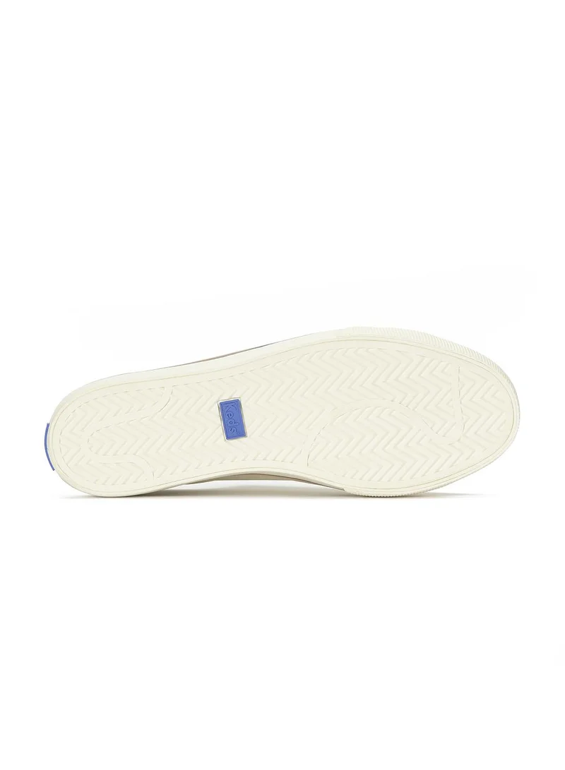 Keds  Keds Women's Jump Kick Leather Sneaker – Foxing Stripe, Low-Top Casual Shoe Beige for Women | Best Price UAE