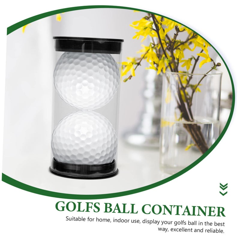 Transparent Golf Ball Display Case 9x4 7cm Durable Holder for Collectors Home Store Use - Image 3