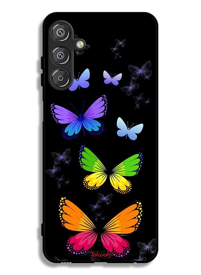 Tolwak Samsung Galaxy M15 5G Protective Case Cover Colorful Butterflies - Image 1