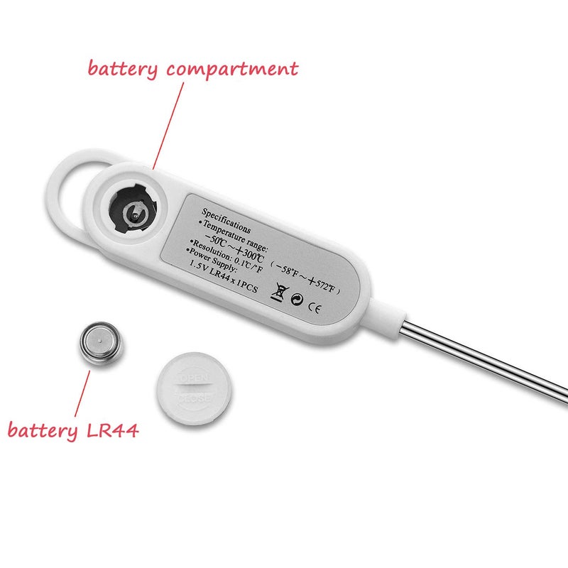 NANGOALA Digital Meat Food Thermometer for Cooking Kitchen BBQ, Probe Instant Read Thermometer with Long Probe for Candy Candle Milk Yogurt Deep Fry Roast Baking Temperature - Image 4